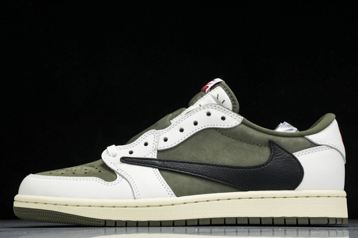 travis scott x air jordan 1 low og olive dm7866-200