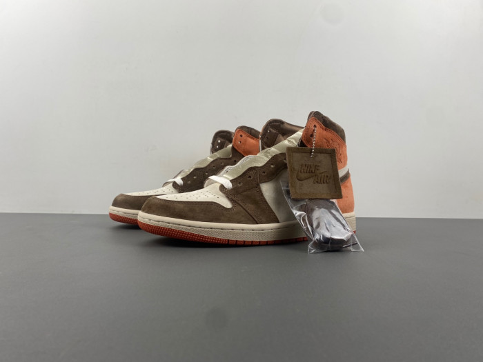 air jordan 1 retro high og wmns "dusted clay" fq2941-200