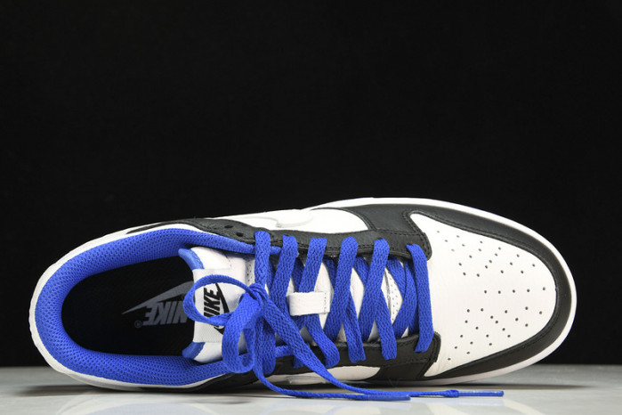 nike dunk low white black royal - fd9064-110