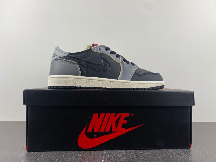 jordan 1 low og ex black smoke grey - dv0982-006