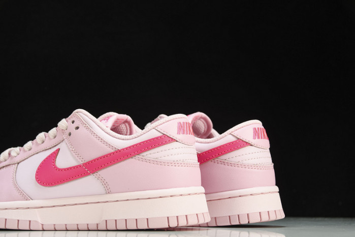 nike dunk low triple pink (ps) - dh9756-600