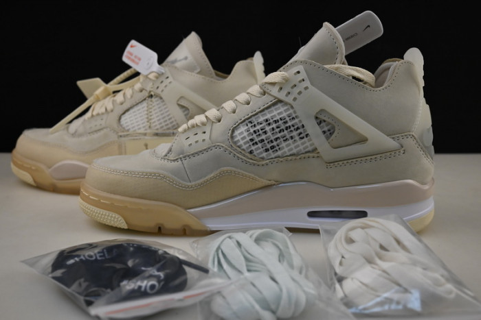 jordan 4 retro off-white sail - cv9388-100