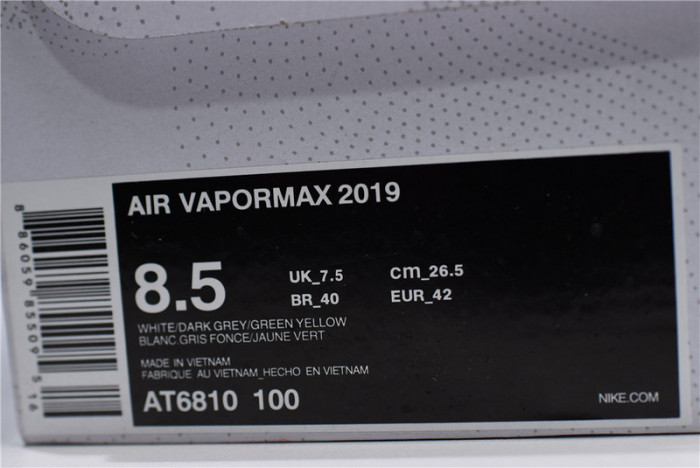 nike air vapormax 2019 prm “white lime”-at6810-100