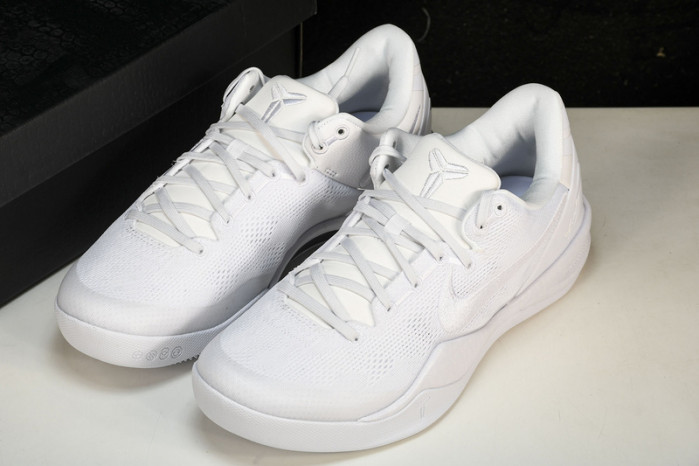 nike kobe 8 protro triple white fj9364-100