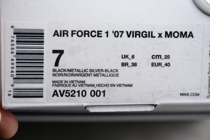 of x moma x nike air force 1 07 low black av5210-001