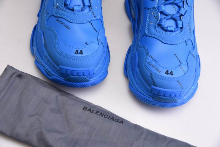 bl triple s trainers blue letters -kickze bl12