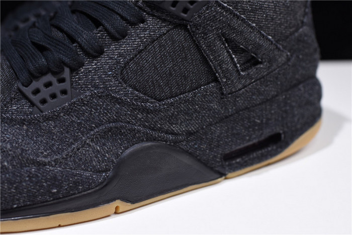 levi''s x air jordan 4 ''black'' ao2571-001