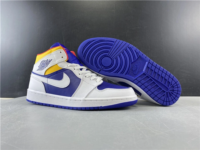 Durable Jordan1 Mid Royal Blue Laser Orange 554724- 3774