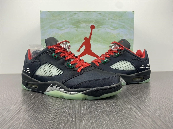 Breathable Jordan5 Low CLOT Jade DM4640- 4011