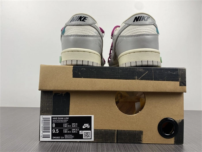 GoodFit Nike Dunk Low Off-White Lot 30 DM1602- 5047