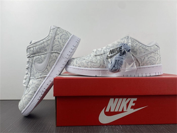 Nike Dunk Low White Paisley DJ9955- FastDry 4733